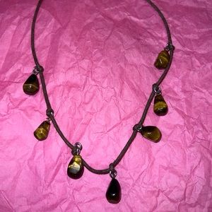 Tigers eye native style necklace